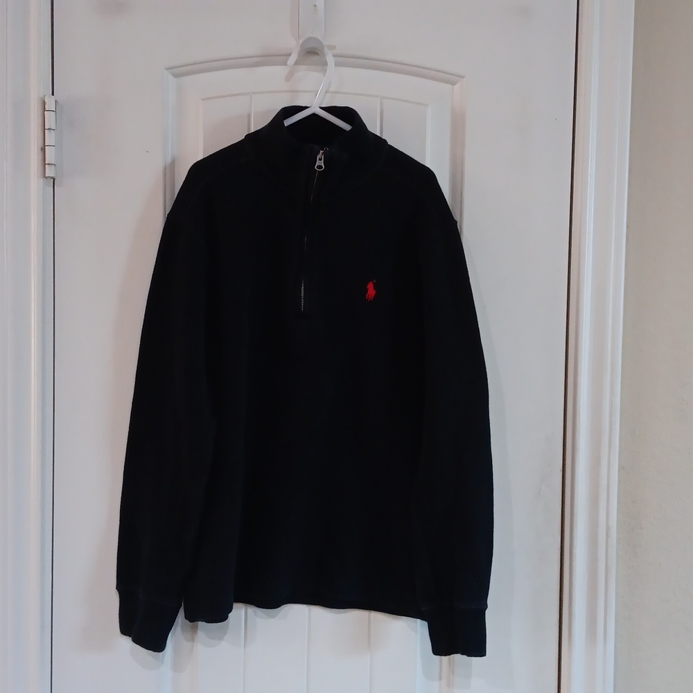Polo Ralph Lauren  Qtr Zip-Up Sweater with Red Pony
